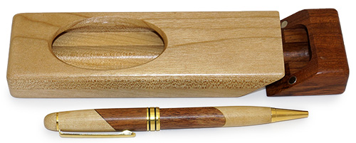 Набор: деревянная ручка + коробка, с персональной гравировкой